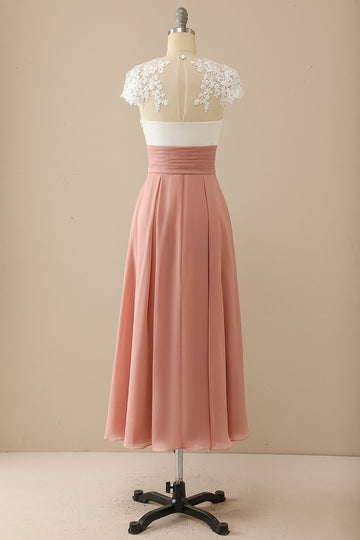 Robe Mère de Mariée Manches Courtes